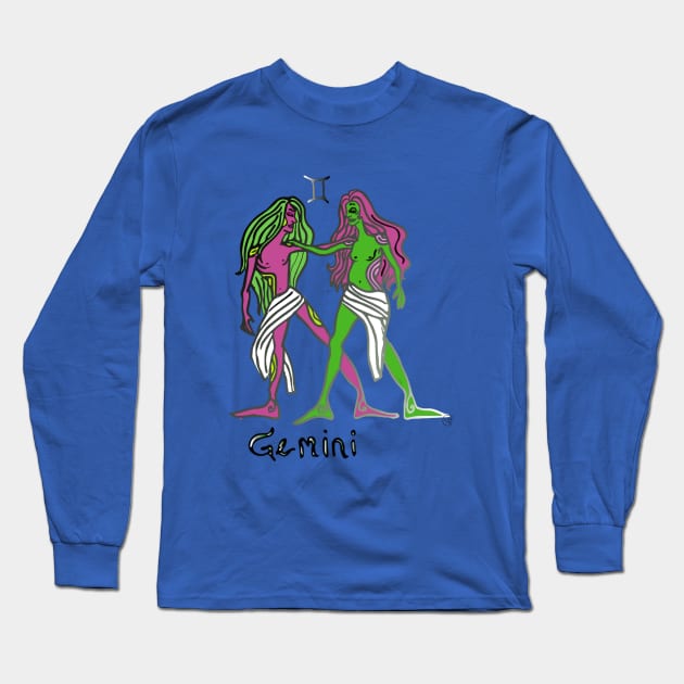 Gemini Long Sleeve T-Shirt by charleyllama